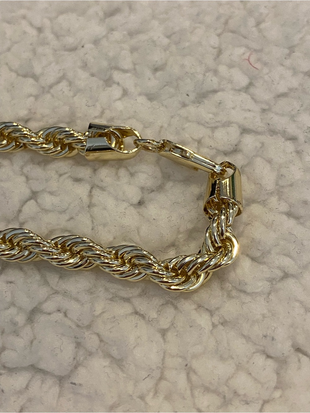 Gold-tone Rope Chain Necklace - Picture 3 of 3